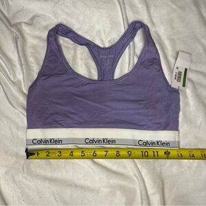 NWT Lavender Calvin Klein Sports Bra Sz Large